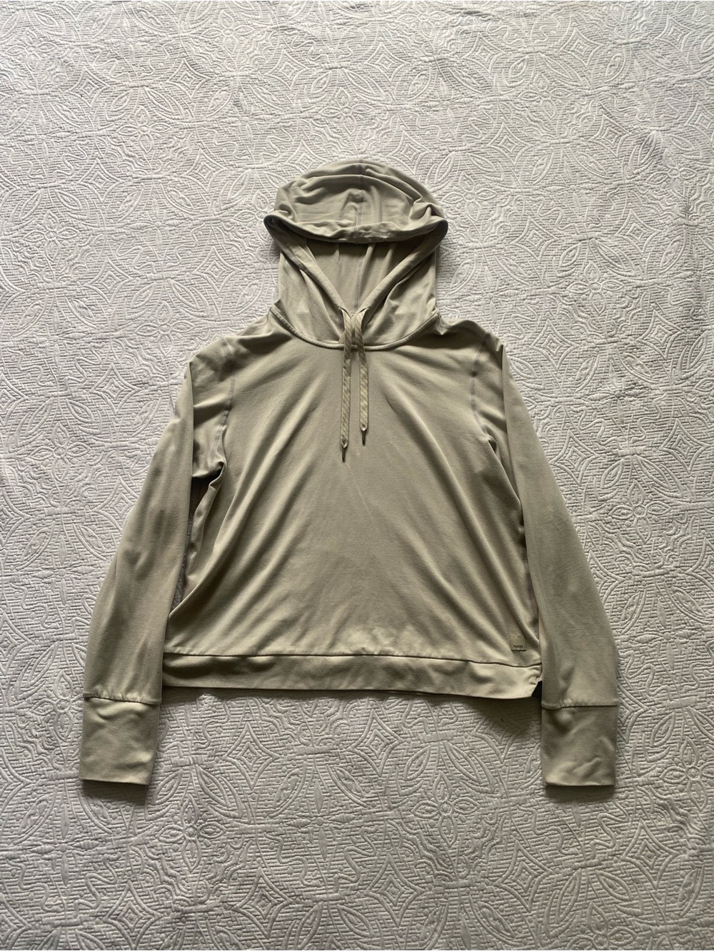 Vuori Light Beige Hooded Pullover